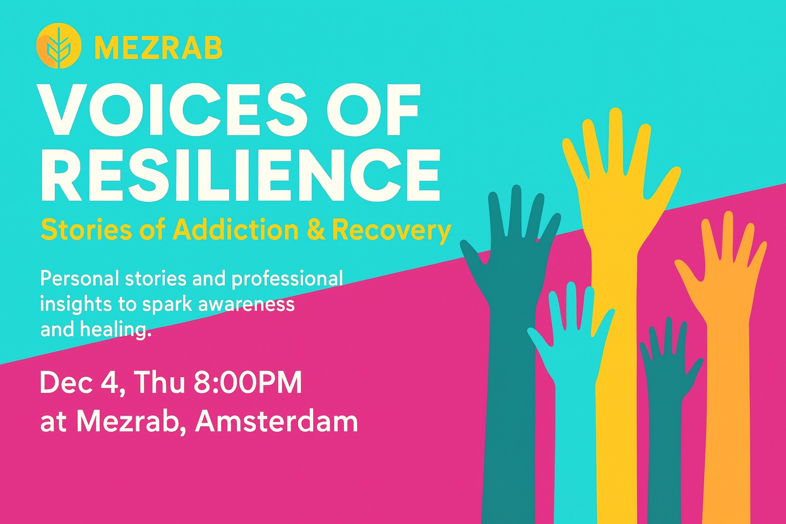 POSTPONED | Voices of Resilience: Stories of Addiction & Recovery