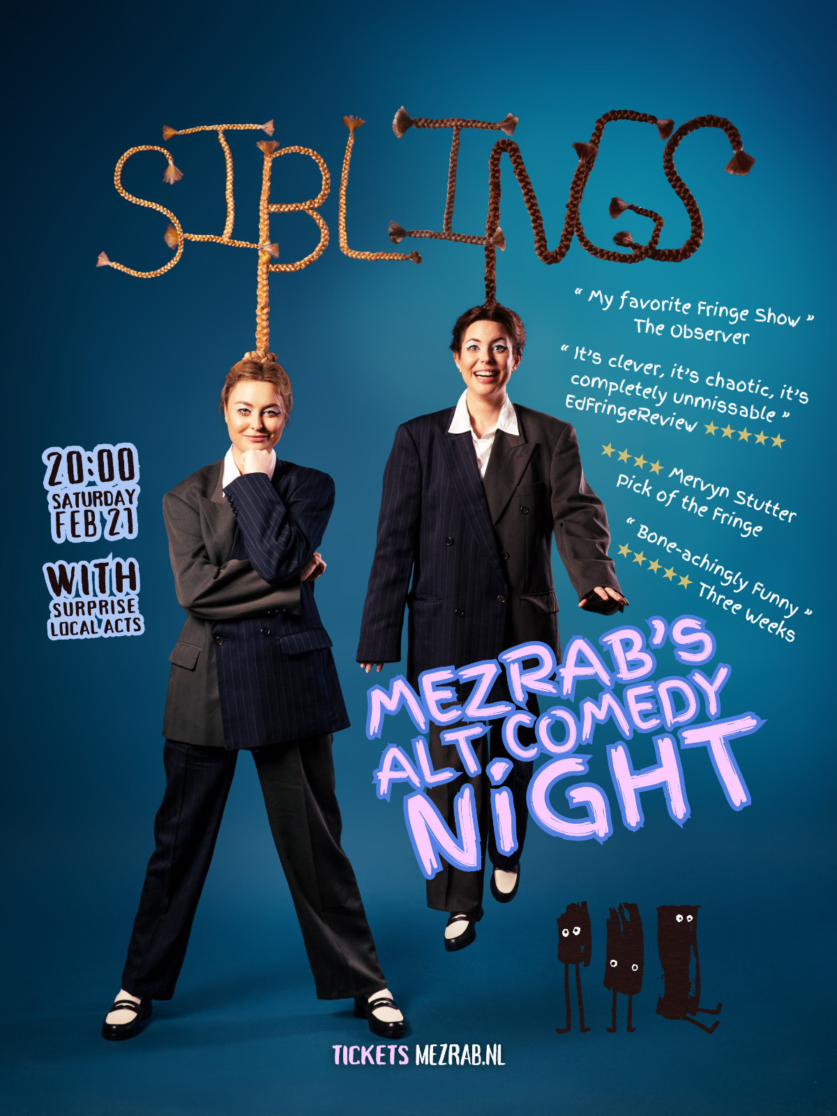 The ALT Mezrab Comedy Night (headliner: SIBLINGS - Maddy and Marina Bye)
