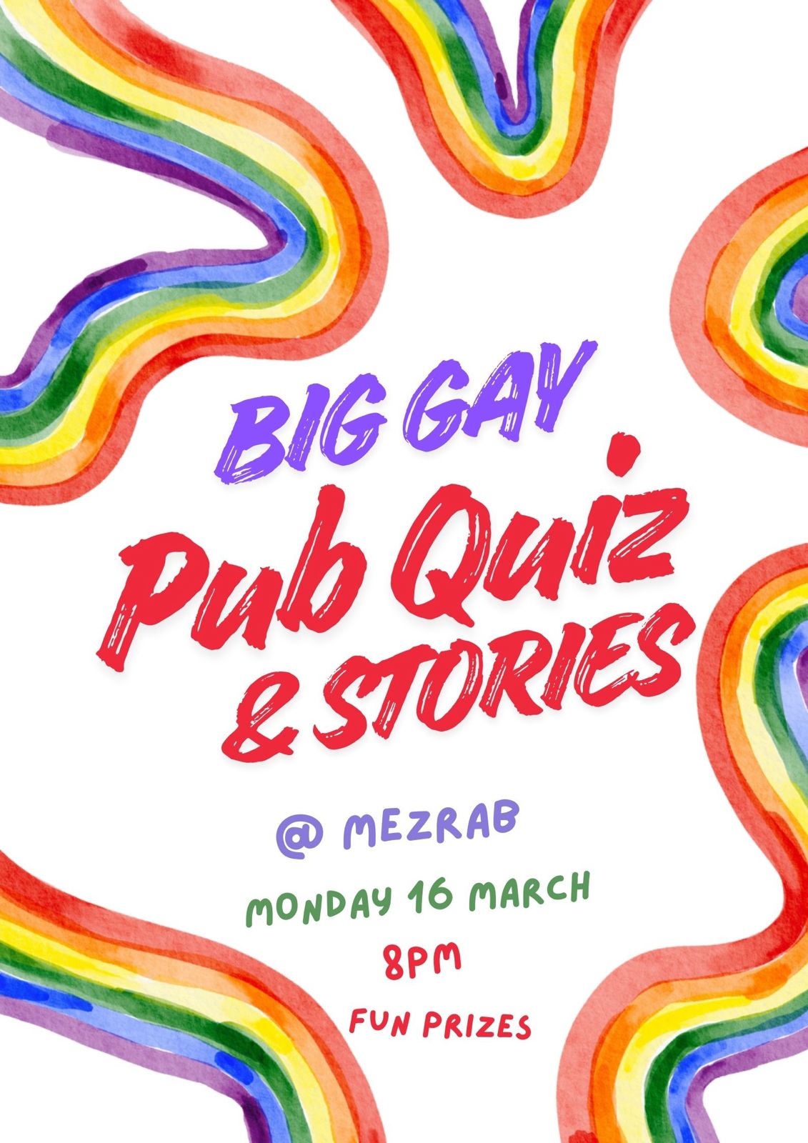 Big gay pub quiz & stories - by Backlash media