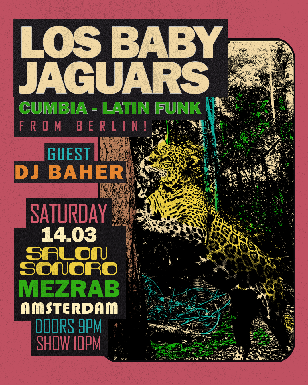 Los Baby Jaguars Live! ★ Cumbia Tropical Night ★ dj Baher ♫